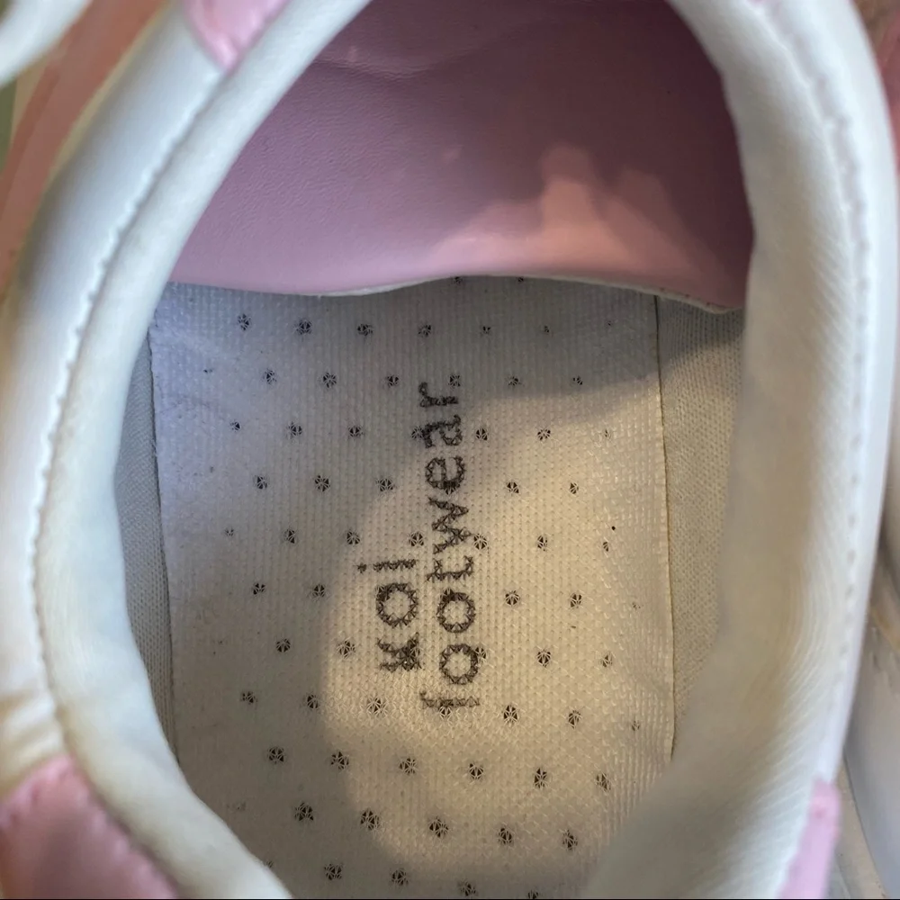 Koi Footwear Kawaii Platform Trainers sneakers pink and white - Picture 8 of 9
